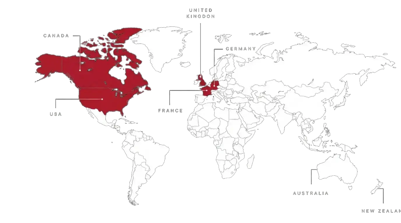 Countries where UAI GIGA operates